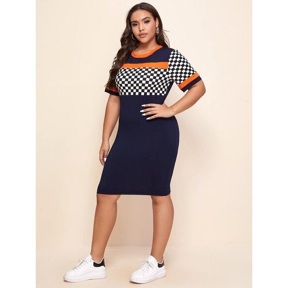 princess polly baby blue dress Long Sleeve Sweater Dress with Pleat Hem - Bodycon, Apricot Haze
